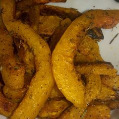 A picture of Baked pumpkin chips.