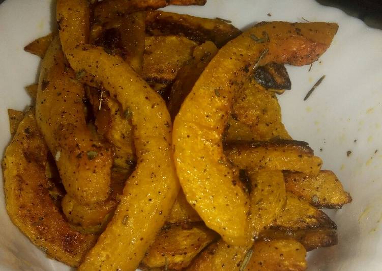 Baked pumpkin chips