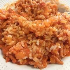 Una foto de Arroz a la boloñesa