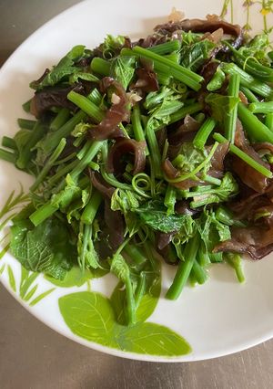 龍鬚菜炒木耳 的食譜成品照片