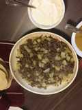 Sopa de papa y carne molida