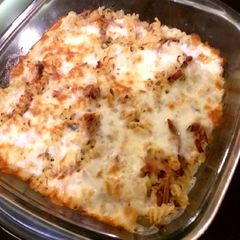 A picture of Easy canned tuna pasta bake.