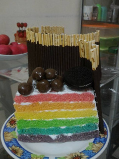 Foto resep Rainbow cake kukus ny.Liem