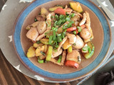 Verduras con pollo