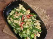 Gambar tumis okra telur
