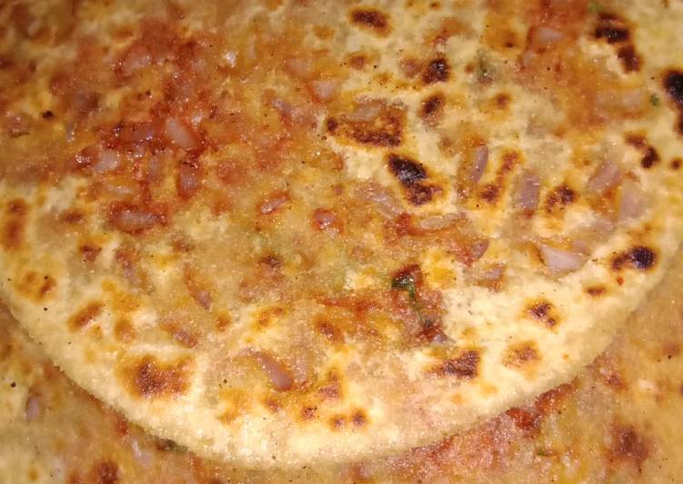 Easiest Way to Prepare Any-night-of-the-week Pyaj Paratha(Jhatpat)