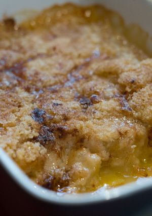 Une photo de Crumble aux pommes rapide sans gluten