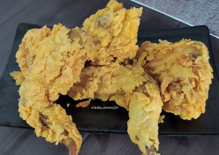 Langkah Mudah untuk Membuat Ayam Crispy Homemade (Matang sampai ke Tulang) yang Lezat Sekali