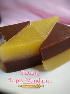 Foto resep 15. Puding Lapis Mandarin