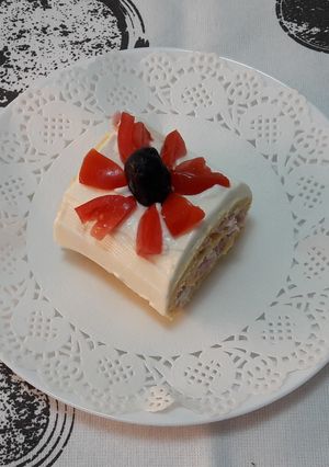 O poză a rețetei Ruladă din omletă.