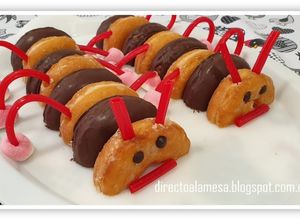 Una foto de Tarta gusano de donuts