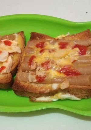 Foto resep 022. Pizza Roti Tawar
