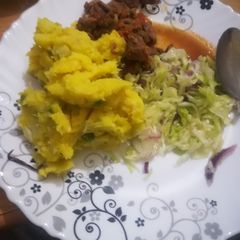A picture of Mashed Banana- potatoes.