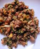 Migas de Feijão Frade, Couve e Broa