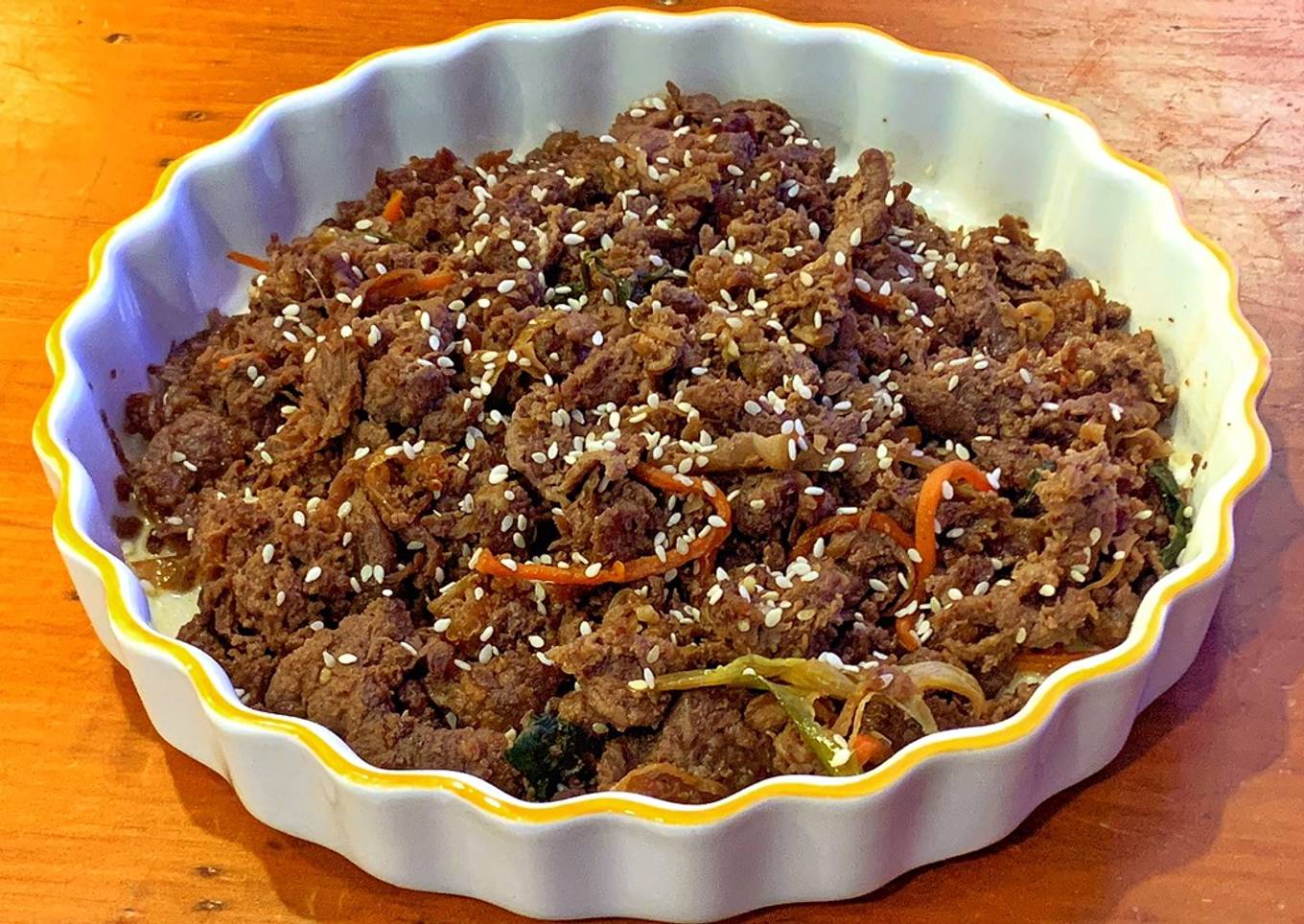 Bulgogi (Korean style marinated beef BBQ)