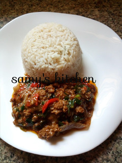 A picture of Minced meat sauce.
