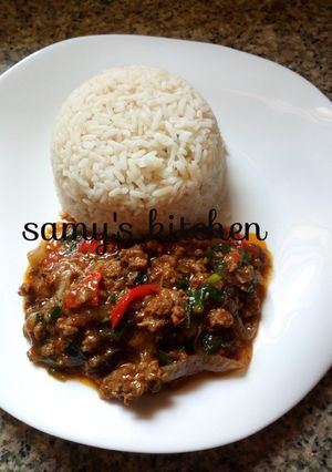 A picture of Minced meat sauce.