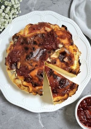 Una foto de Tarta de queso en airfryer