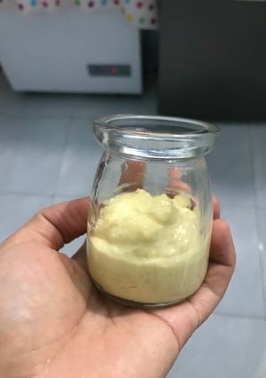 Hình của món Váng sữa phô mai cho bé ăn dặm.