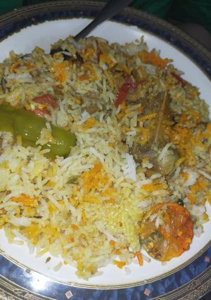 A picture of Beef biryani.
