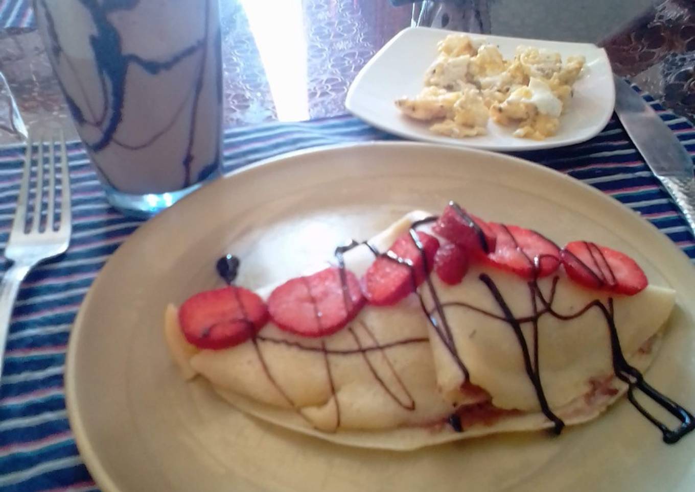 Crepas con sabor a canela