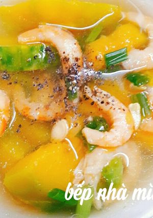 Hình của món Canh bí tôm khô.