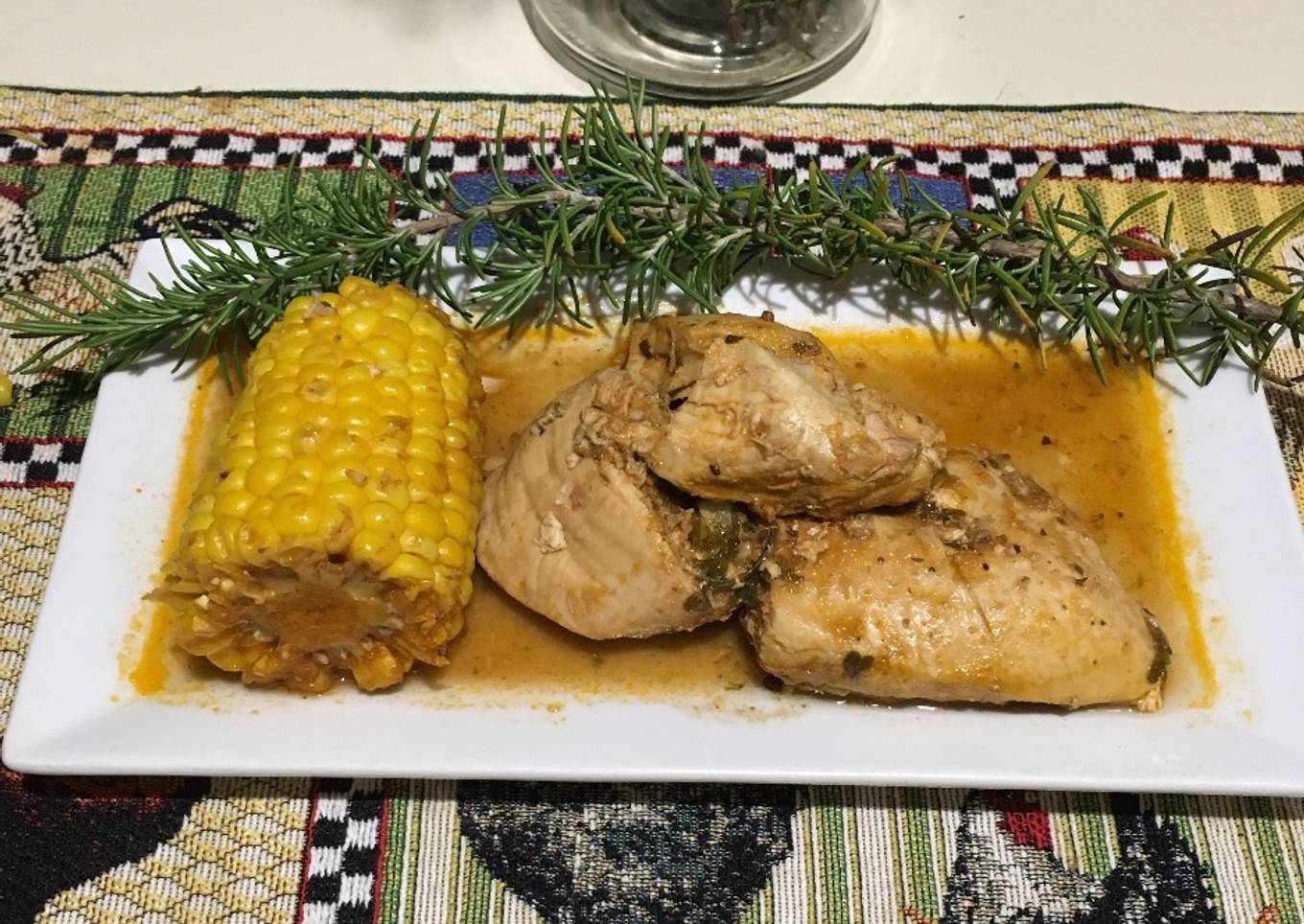 Pechuga de Pollo con Elote