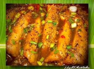 Hình của món Cá Bống Cát Kho Tiêu.