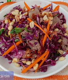 gỏi bắp sú tím