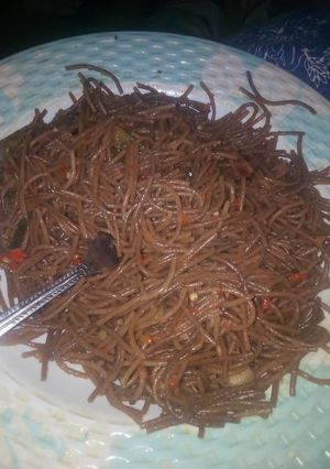 A picture of Brown pasta.