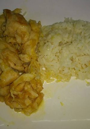 Una foto de Pollo a la naranja