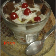 A picture of Chocolate-carrot halwa pudding.
