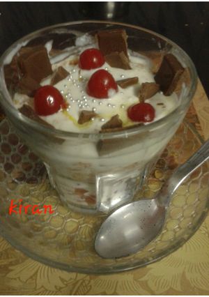 A picture of Chocolate-carrot halwa pudding.