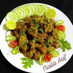 A picture of Mutton Kaleji😋😋😋.