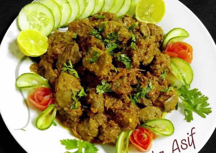Recipe of Homemade Mutton Kaleji😋😋😋