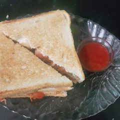 A picture of Chicken cheese sandwich.