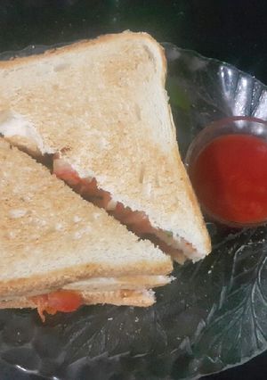A picture of Chicken cheese sandwich.