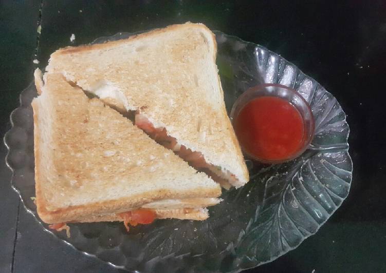 Recipe of Homemade Chicken cheese sandwich