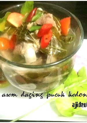 Foto resep Asem daging pucuk kedondong