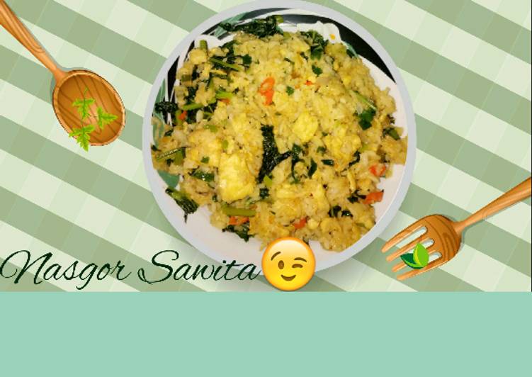 Nasgor Sawita > Nasi Goreng Sawi Telur😁