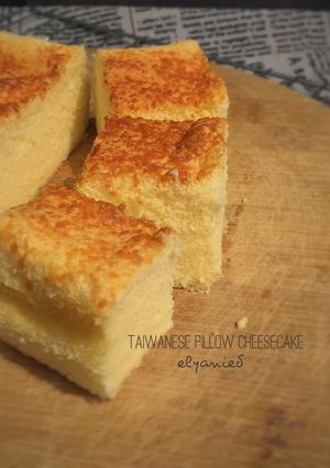 Foto resep Taiwanese pillow cheesecake #prRamadhan_kukirainikukis#bikinRamadanBerkesan