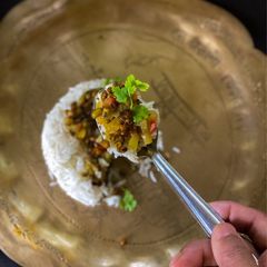 A picture of Protein packed Green Moong Dal.
