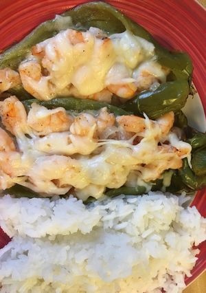 Una foto de 🌶🍤🌶🍤Chiles rellenos de camarón 🌶🍤🌶🍤