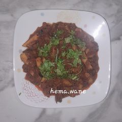 Jackfruit seeds masala curry A picture of Jackfruit seeds masala curry.
