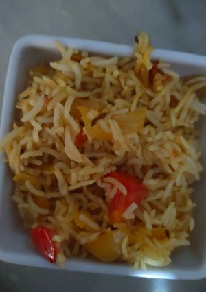 A picture of Boiled veg rice.