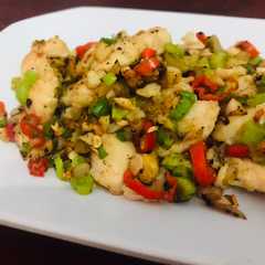 A picture of Ayam cabai garam (no minyak, tepung, gula).