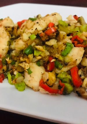 Foto resep Ayam cabai garam (no minyak, tepung, gula)
