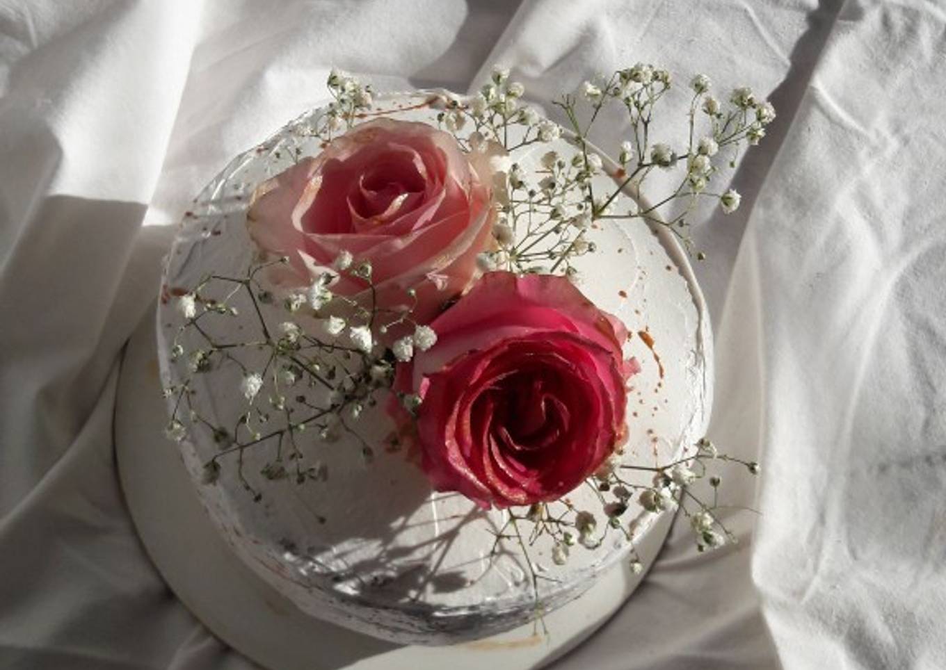 Layer cake fleur naturelle