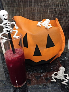 Una foto de Smoothie de remolacha para Halloween
