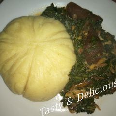 A picture of Tumeric Semo and Vegetable soup.